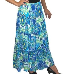 Lark Lane Floral Peasant Drop Waist Skirt Sizes L, XL New